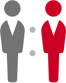 男女構成比のアイコン