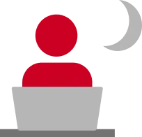 残業時間のアイコン